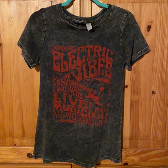 New! Colorrin Electric Vibes guitar shirt small - Picture 1 of 2